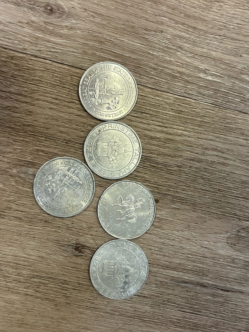1974 Souvenir Tokens from Springtime Tallahasse Parade